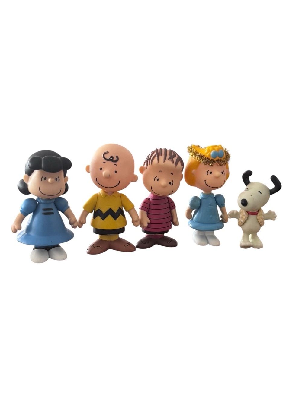 Peanuts Charlie Brown PVC Figures (5) Charlie, Lucy, Linus, Sally & Snoopy